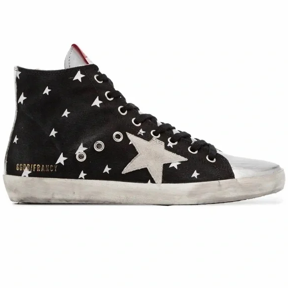 Golden Goose Black and Silver Sneakers - Picture 9 of 11